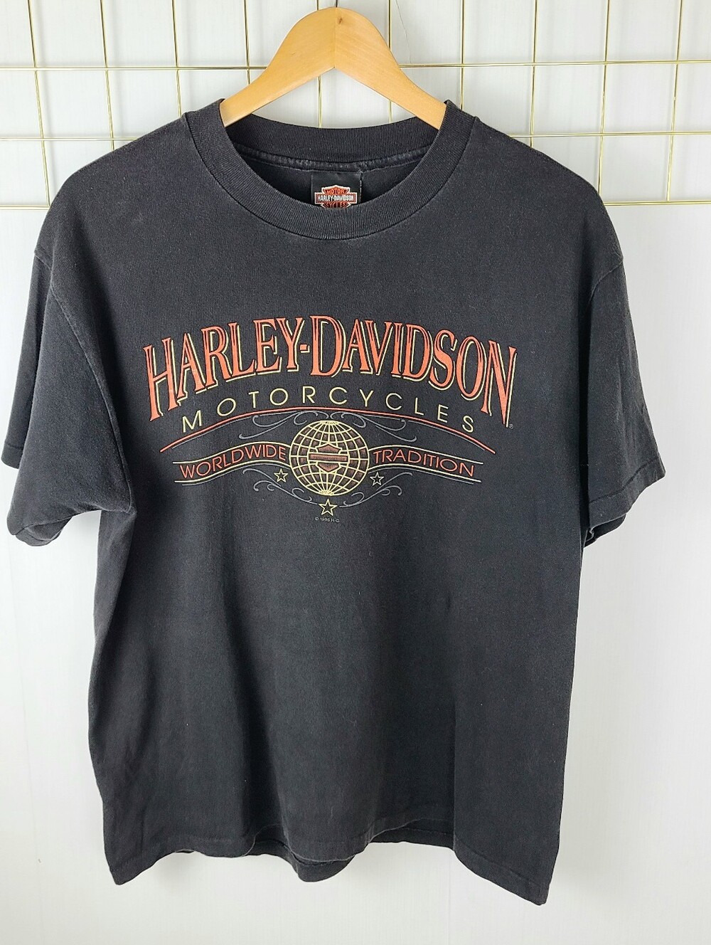 Vintage Harley-Davidson 1996 R. K. Stratman Hanes Beefy-T Single Stitch T-Shirt